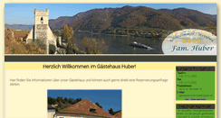 Desktop Screenshot of gaestehaushuber.at